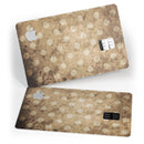 Mottled Brown and White Polkadots -7 - Premium Protective Decal Skin-Kit for the Apple Credit Card