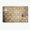 Mottled Brown and White Polkadots -7 - Premium Protective Decal Skin-Kit for the Apple Credit Card