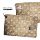 Mottled Brown and White Polkadots -7 - Premium Protective Decal Skin-Kit for the Apple Credit Card