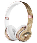 Mottled Brown and White Polkadots -7 Full-Body Skin Kit for the Beats by Dre Solo 3 Wireless Headphones