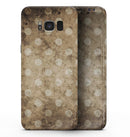 Mottled Brown and White Polkadots -7 - Samsung Galaxy S8 Full-Body Skin Kit