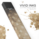 Mottled Brown and White Polkadots -7 - Premium Decal Protective Skin-Wrap Sticker compatible with the Juul Labs vaping device