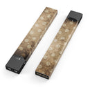Mottled Brown and White Polkadots -7 - Premium Decal Protective Skin-Wrap Sticker compatible with the Juul Labs vaping device