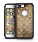 Mottled Brown and White Polkadots -7 - iPhone 7 or 7 Plus Commuter Case Skin Kit