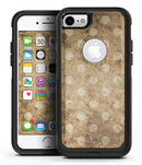Mottled Brown and White Polkadots -7 - iPhone 7 or 7 Plus Commuter Case Skin Kit