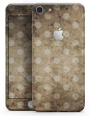 Mottled Brown and White Polkadots -7 - Skin-kit for the iPhone 8 or 8 Plus