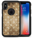 Mottled Brown and White Polkadots -7 - iPhone X OtterBox Case & Skin Kits