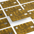 Mottled Golden Fibers - Premium Protective Decal Skin-Kit for the Apple Credit Card