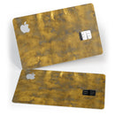 Mottled Golden Fibers - Premium Protective Decal Skin-Kit for the Apple Credit Card