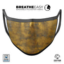 Mottled Golden Fibers - Made in USA Mouth Cover Unisex Anti-Dust Cotton Blend Reusable & Washable Face Mask with Adjustable Sizing for Adult or Child