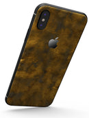 Mottled Golden Fibers - iPhone X Skin-Kit