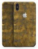 Mottled Golden Fibers - iPhone X Skin-Kit