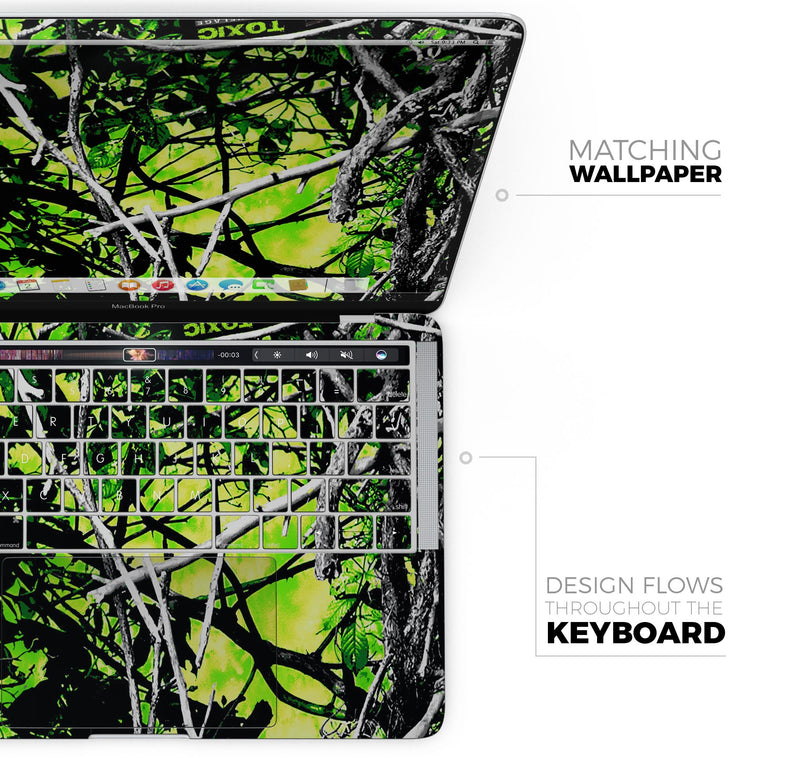 Muddy Girl Camo Toxic // Skin Decal Wrap Kit Compatible with the Apple MacBook Pro, Pro with Touch Bar or Air (11, 12, 13, 15 & 16" - All Versions Available)