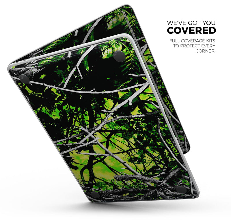 Muddy Girl Camo Toxic // Skin Decal Wrap Kit Compatible with the Apple MacBook Pro, Pro with Touch Bar or Air (11, 12, 13, 15 & 16" - All Versions Available)