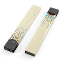 Mulitcolor Falling Confetti Over Off White  - Premium Decal Protective Skin-Wrap Sticker compatible with the Juul Labs vaping device