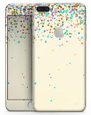 Mulitcolor Falling Confetti Over Off White  - Skin-kit for the iPhone 8 or 8 Plus