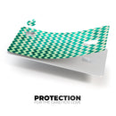 Multi-shades of Green Chevron Pattern - Premium Protective Decal Skin-Kit for the Apple Credit Card