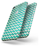 Multi-shades of Green Chevron Pattern - Skin-kit for the iPhone 8 or 8 Plus
