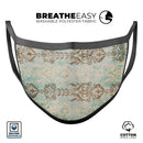 MultiColor Pattern of Decadence - Made in USA Mouth Cover Unisex Anti-Dust Cotton Blend Reusable & Washable Face Mask with Adjustable Sizing for Adult or Child