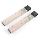 Multicolor Birth Sprinkles Over Tan - Premium Decal Protective Skin-Wrap Sticker compatible with the Juul Labs vaping device