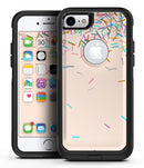 Multicolor Birth Sprinkles Over Tan - iPhone 7 or 8 OtterBox Case & Skin Kits