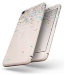Multicolor Birth Sprinkles Over Tan - Skin-kit for the iPhone 8 or 8 Plus