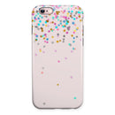 Multicolor Birthday Dots Over Pink iPhone 6/6s or 6/6s Plus 2-Piece Hybrid INK-Fuzed Case