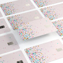 Multicolor Birthday Dots Over Pink - Premium Protective Decal Skin-Kit for the Apple Credit Card