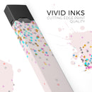 Multicolor Birthday Dots Over Pink - Premium Decal Protective Skin-Wrap Sticker compatible with the Juul Labs vaping device