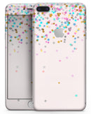 Multicolor Birthday Dots Over Pink - Skin-kit for the iPhone 8 or 8 Plus