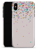 Multicolor Birthday Dots Over Pink - iPhone X Clipit Case