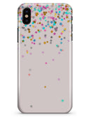 Multicolor Birthday Dots Over Pink - iPhone X Clipit Case