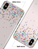 Multicolor Birthday Dots Over Pink - iPhone X Clipit Case