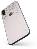 Multicolor Birthday Dots Over Pink - iPhone X Skin-Kit