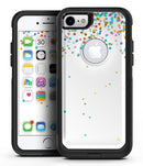 Multicolor Birthday Dots Over White - iPhone 7 or 8 OtterBox Case & Skin Kits