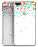Multicolor Birthday Dots Over White - Skin-kit for the iPhone 8 or 8 Plus