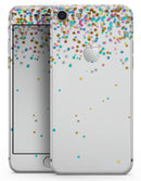 Multicolor Birthday Dots Over White - Skin-kit for the iPhone 8 or 8 Plus
