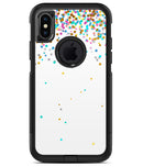 Multicolor Birthday Dots Over White - iPhone X OtterBox Case & Skin Kits