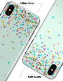 Multicolor Birthday Shapes Over Mint  - iPhone X Clipit Case