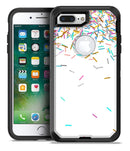 Multicolor Birthday Sprinkles Over White - iPhone 7 Plus/8 Plus OtterBox Case & Skin Kits