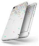 Multicolor Birthday Sprinkles Over White - Skin-kit for the iPhone 8 or 8 Plus