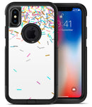 Multicolor Birthday Sprinkles Over White - iPhone X OtterBox Case & Skin Kits