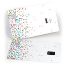 Multicolor Birthday Stars Over White  - Premium Protective Decal Skin-Kit for the Apple Credit Card
