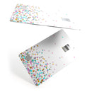 Multicolor Birthday Stars Over White  - Premium Protective Decal Skin-Kit for the Apple Credit Card