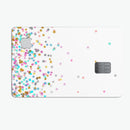 Multicolor Birthday Stars Over White  - Premium Protective Decal Skin-Kit for the Apple Credit Card