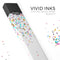 Multicolor Birthday Stars Over White  - Premium Decal Protective Skin-Wrap Sticker compatible with the Juul Labs vaping device