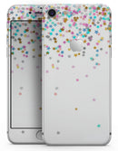 Multicolor Birthday Stars Over White  - Skin-kit for the iPhone 8 or 8 Plus