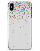 Multicolor Birthday Stars Over White  - iPhone X Clipit Case