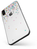 Multicolor Birthday Stars Over White  - iPhone X Skin-Kit