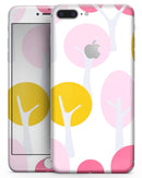 Multicolor Cartoon Trees of Gray  - Skin-kit for the iPhone 8 or 8 Plus